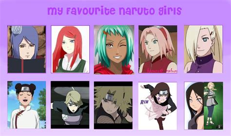 My Favourite Naruto Girls By Sokanonwarrior On Deviantart