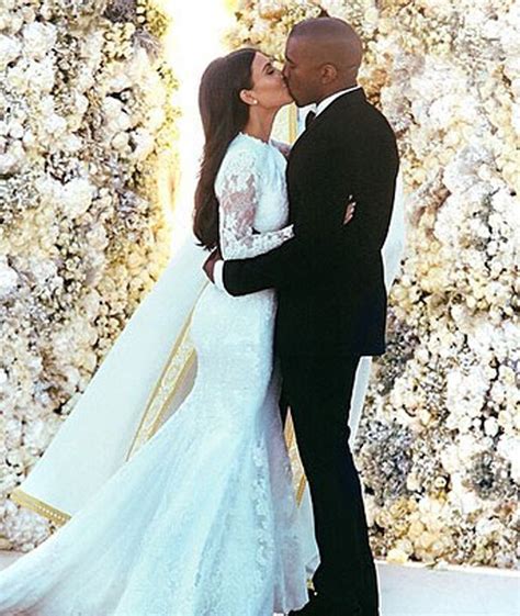 kim kardashian shares special wedding day pics to celebrate second anniversary with kanye west