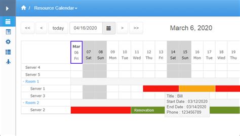 Resource Calendar Template For Phprunner Asprunnernet And Asprunnerpro