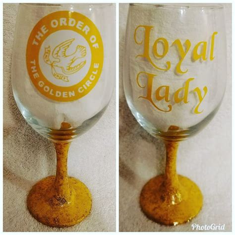 Order Of The Golden Circle Logo Glassware For The Loyal Lady Golden