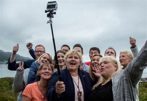 Dubbed norway's angela merkel, solberg was elected to a second term in 2017 after steering the country through an oil crisis, avoiding a recession. - Mindre tåkeprat, mer selfies | Kampanje