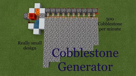 Automatic Cobblestone Generator Skyblock Ll Works For All Versions Ll