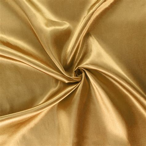 Wholesale Gold Antique Satin Fabric 40 Yards Roll For Weddings