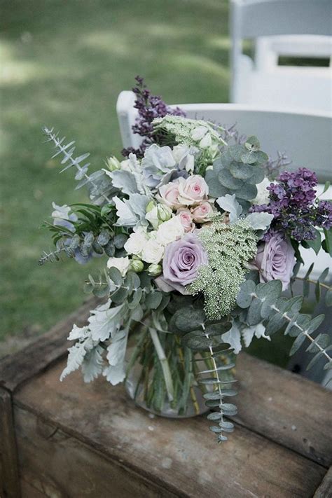Wedding bouquet isolated on white. 5 Grey Wedding Color Combos And 33 Examples - Weddingomania