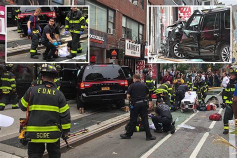 terrifying pictures reveal aftermath of crash that saw suv slam into manhattan restaurant