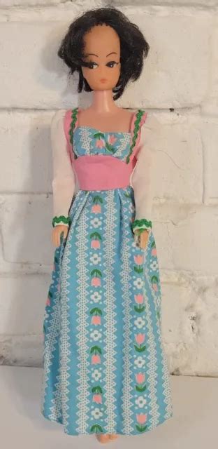 Uneeda Wendy Doll Black Hair Vtg 1960s Barbie Bild Lilli Clone Tulip Dress 2849 Picclick