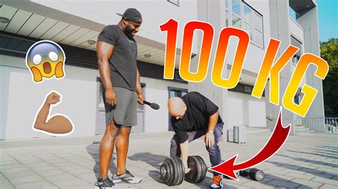 Who Can Lift This 100 Kg Dumbbell 📍dÜsseldorf Youtube