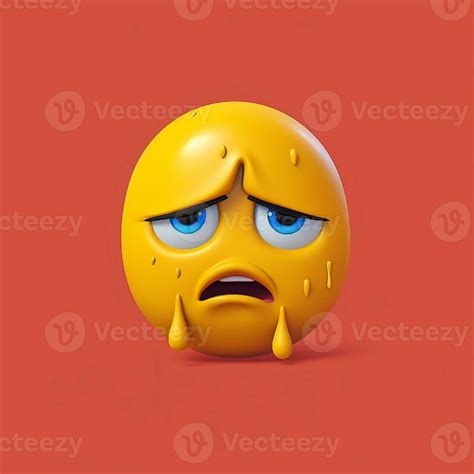 3d Sad Emoji Generative Ai 25530864 Stock Photo At Vecteezy