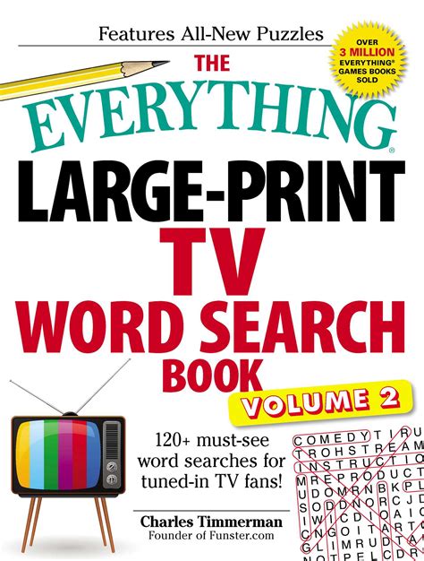 The Everything Large Print Tv Word Search Book Volume 2