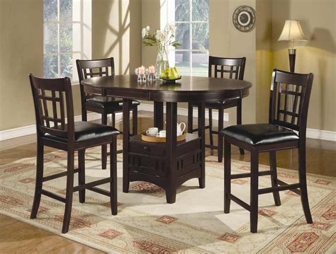 Bennox Counter Height Dining Room Table And Bar Stools Set Of The Table