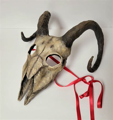 Goat Skull Mask Goat Skull Skull Mask Acrylic Painting