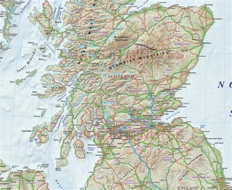 Detailed Map Of Scotland Printable Printable Maps