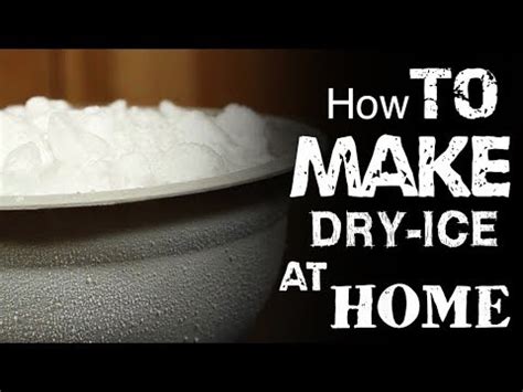 How To Make Dry Ice At Home Youtube