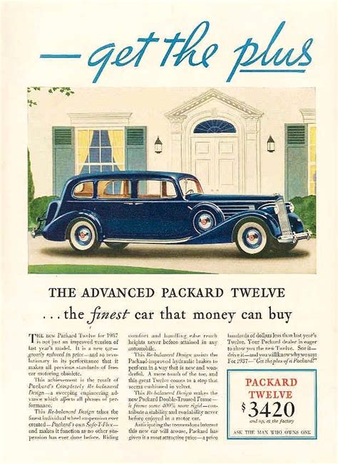 1937 Packard Ad Automobile Advertising Old Ads Packard Cars