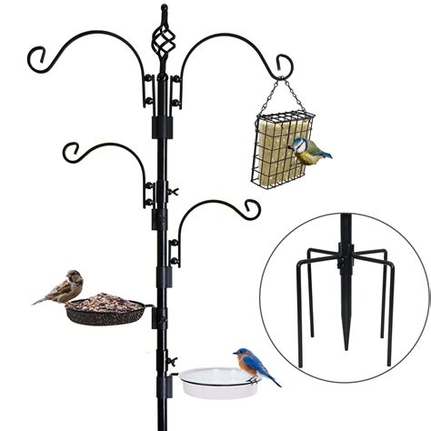 Buy Bird Feeding Station Wild Bird Feeders Heavy Duty Metal Bird Feeder Pole Bird Feeders