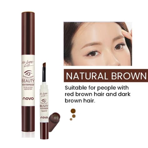 Novo Eyebrow Cream Long Lasting Eyebrow Gel With Eyebrow Brush Eyebrow