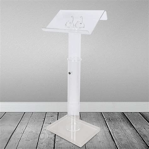 Buy Portable Transparent Pulpit Lectern Clear Acrylic Podium Height