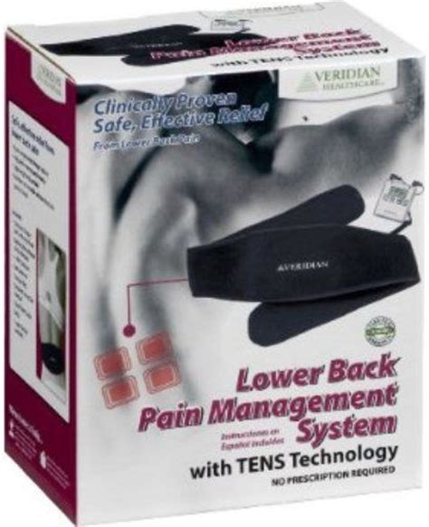 Veridian Healthcare 22 020 Lower Back Pain Management System With Tens