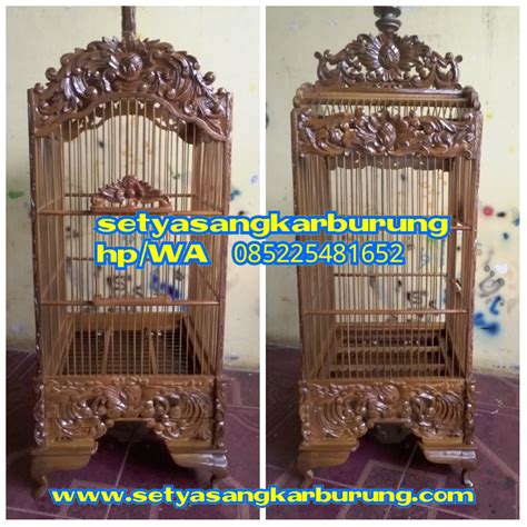Bila telah saling mendengar, lalu kedua sangkar burung bisa lebih di dekatkan. Sangkar pleci ukir natural | sangkar burung | sangkar ...