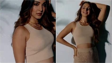 Birthday Girl Kiara Advani In Nude Crop Top And Bodycon Skirt Is A Style Icon Fashion Trends