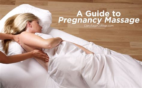 A Guide To Pregnancy Massage Clary Sage College