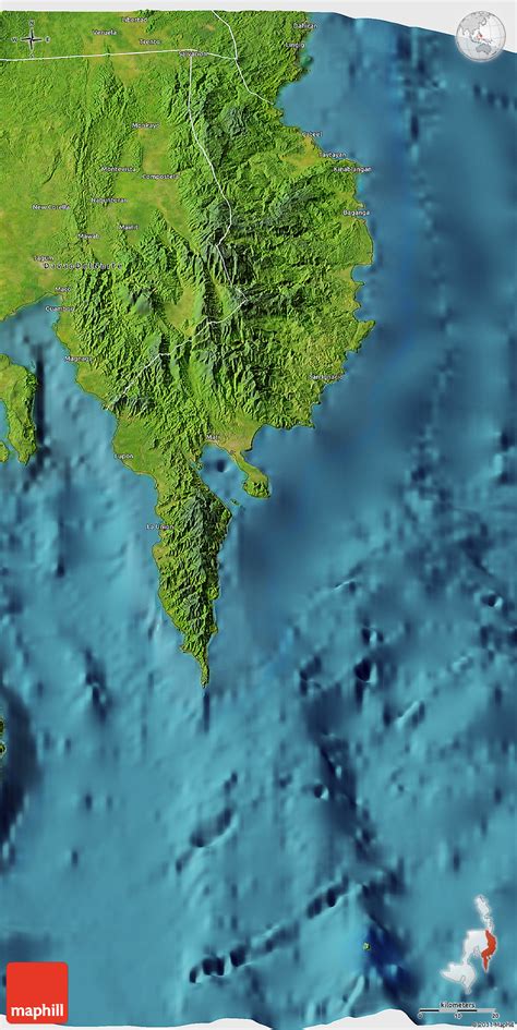Satellite 3d Map Of Davao Oriental
