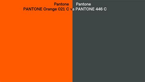 Pantone Orange C Vs PANTONE C Side By Side Comparison