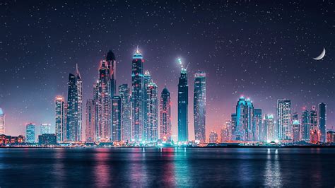Night Full Hd Dubai Wallpaper Dubai City Of Skyscrapers Tall