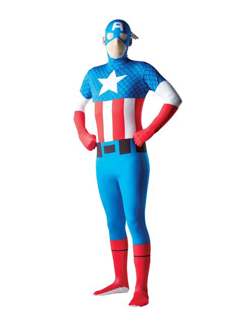 Mens Captain America Second Skin Costume