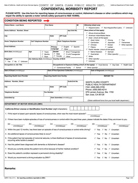2011 Form Ca Cdph 110c Fill Online Printable Fillable Blank Pdffiller