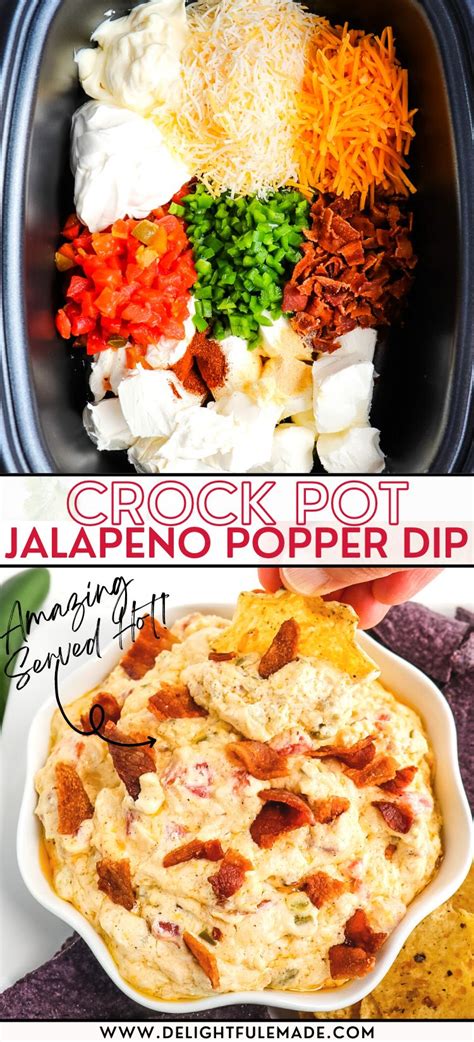 Easy Crock Pot Jalapeno Popper Dip