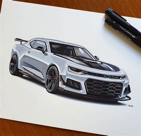 How To Draw A Chevy Camaro Step By Step