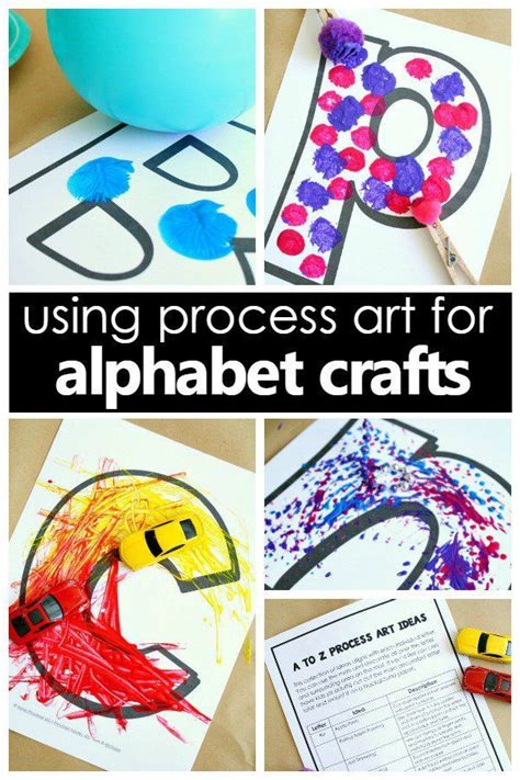 Fun and lovingly made preschool crafts for preschool! Using Process Art Alphabet Crafts in Preschool | Process ...
