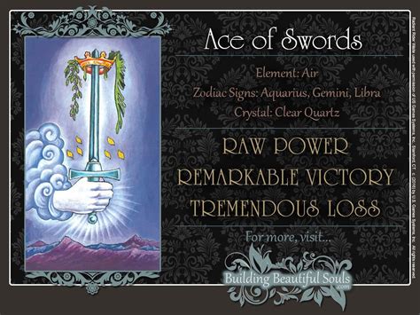 The Ace Of Swords Tarot Card Meanings Tarot Reading