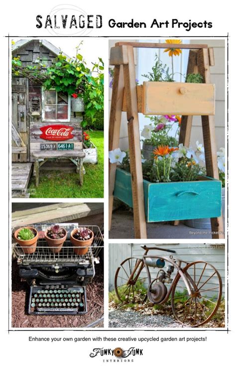 89 Salvaged Garden Art Projects Easy Projects To Enhance Your Garden