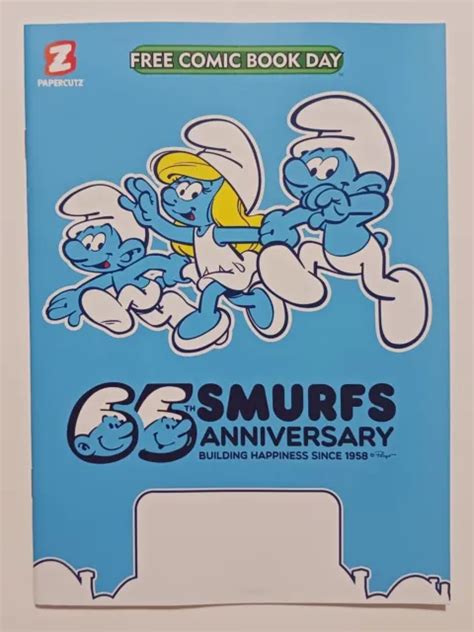 Fcbd Free Comic Book Day 2023 Smurfs 65th Anniversary Near Mint 495