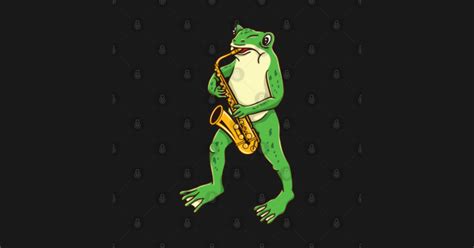 Frog Playing Saxophone For Saxophone Player Frog Playing Saxophone
