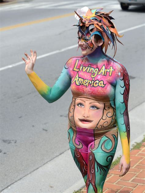 Artists Paint Model For First Body Art Display At Local Virginia Festival Bristol Local News