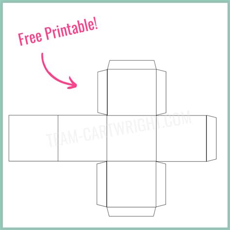 How To Make Paper Dice With Free Printable Team Cartwright