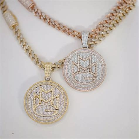 Moissanite Iced Out Round And Baguette Hip Hop Rapper Medallion Etsy