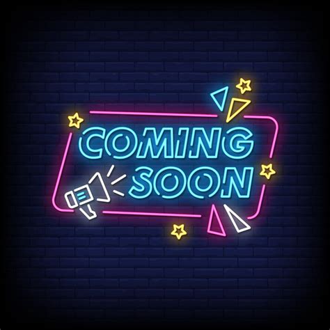 Coming Soon Neon Signs Style Text Vector 2418306 Vector Art At Vecteezy