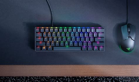 Razer Huntsman Mini 60 Rgb Gaming Keyboard W Optical Purple Switches