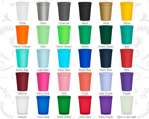 Custom Stadium Cups Personalized Cups Wedding Cups Etsy