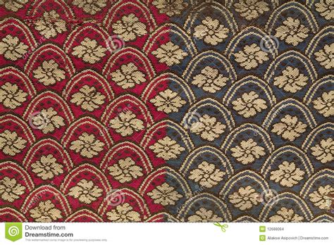 Vintage Pattern On Fabric Stock Photo Image Of Color