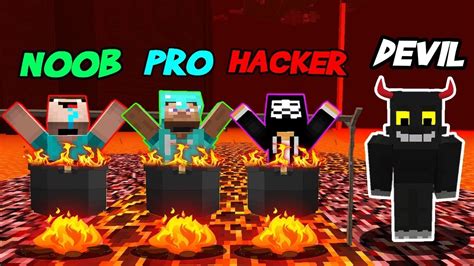 Minecraft Noob Vs Pro Vs Hacker Evil God Texture Pack Animation Vs
