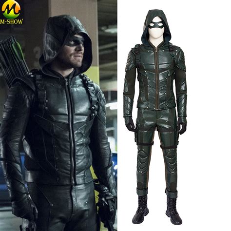 Green Arrow Season 5 Cosplay Costume Oliver Queen Cosplay Costume