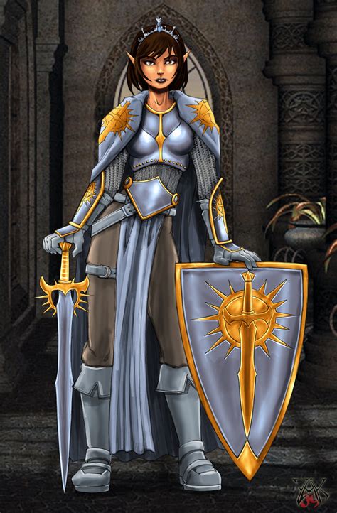 Commission Female Paladin By Lrcommissions On Deviantart