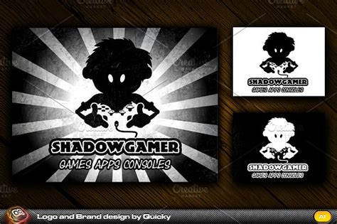 Shadow Gamer ~ Logo Templates ~ Creative Market