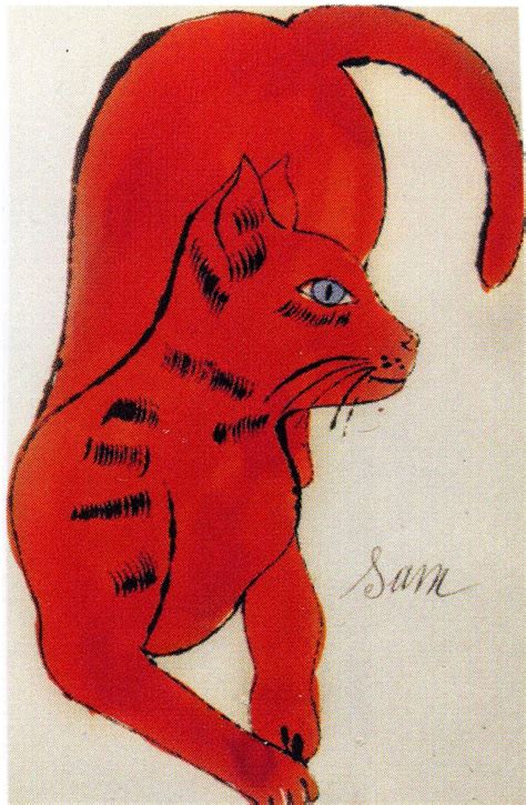 Sam The Other Cat Andy Warhol Pop Art Cat Art Andy Warhol Art