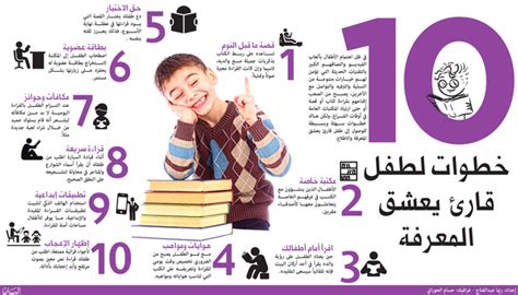 10 خطوات لطفل قارئ يعشق المعرفة